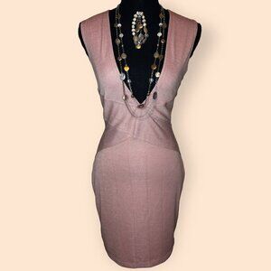 Charlotte Russe body con dress in Mauve